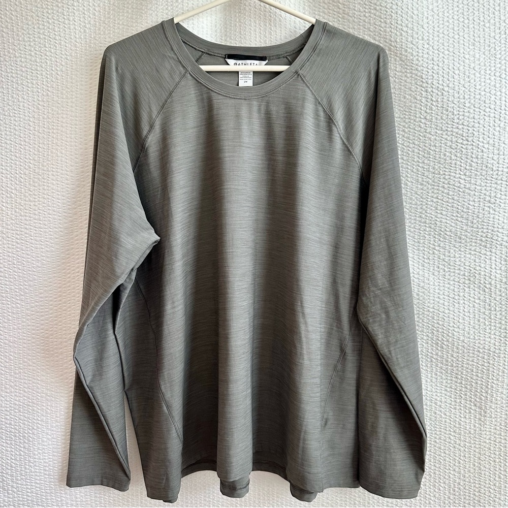 Athleta Long Sleeve Ultimate Top in Gray